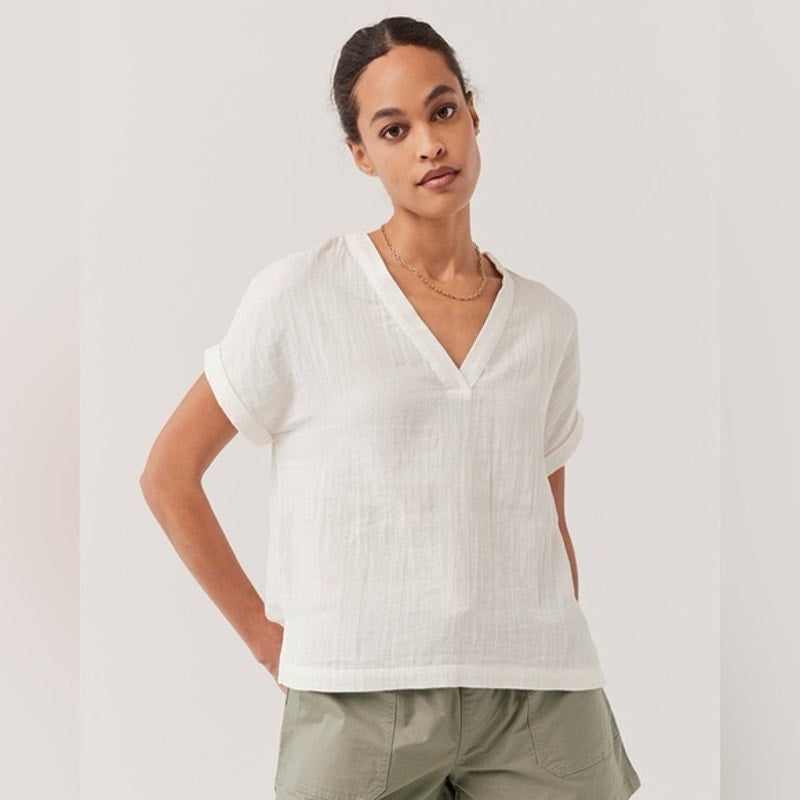 Pact Organic Cotton Gauze Lilac Shirt Size XS/S