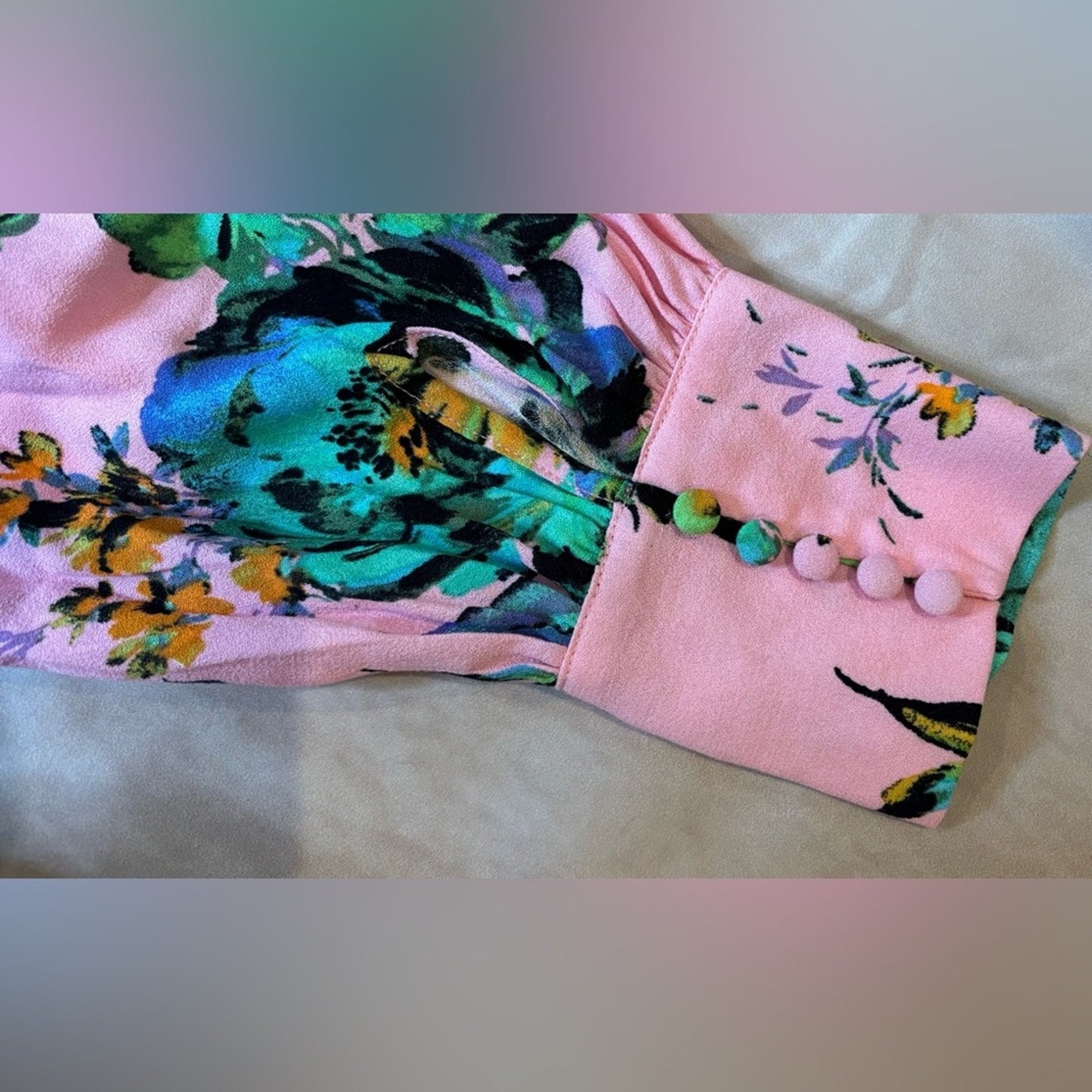 AFRM Pink Asymmetrical Cut Out Blouse NWOT SIZE XXL