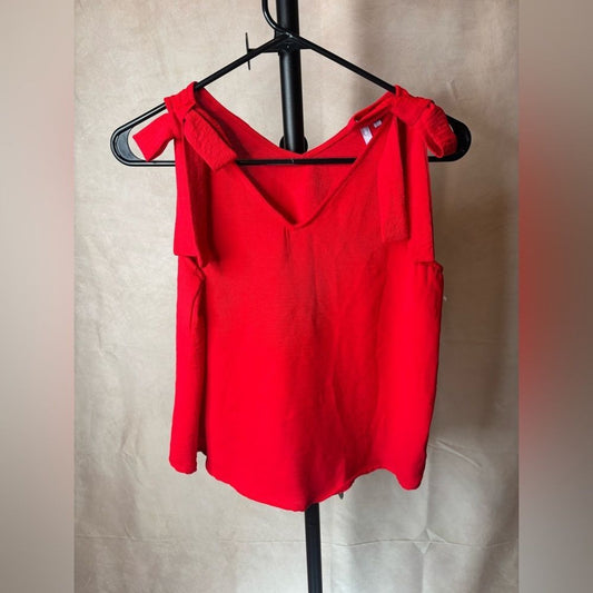 Good Luck Girl Red Tie Tank Top NWOT Girls Large