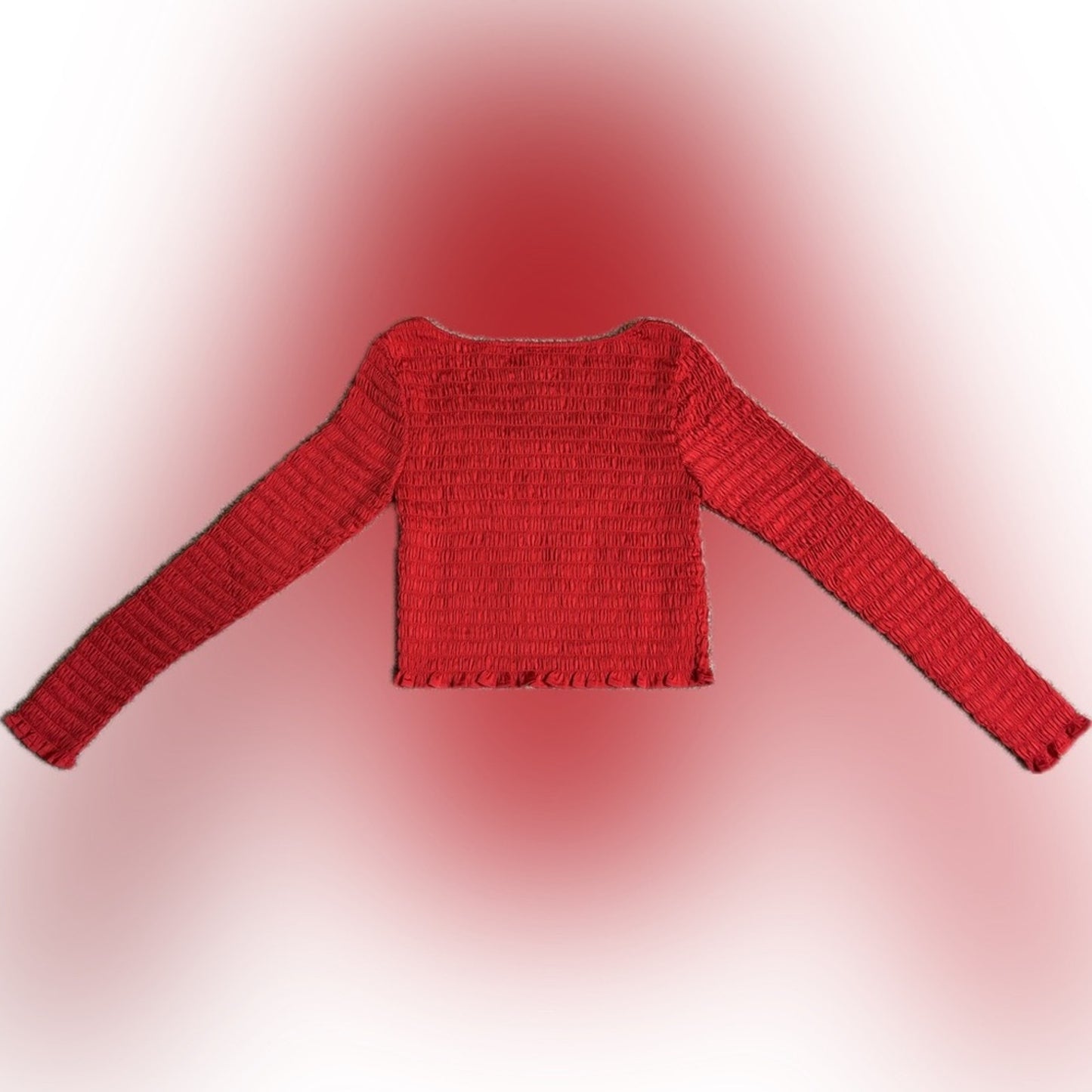 NWOT Open Edit Red Crop Ribbed Top Size Medium