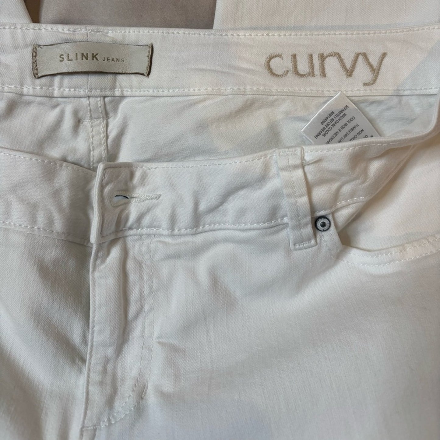 Slink White Curvy Jeans 16